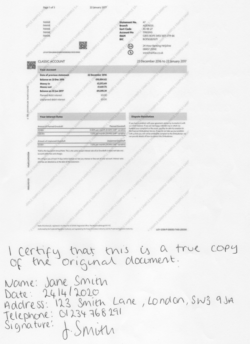 Confirming your identity need to prove your bank account onefamily