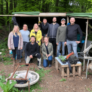 OneFamily staff volunteering at Stanmer Wellbeing Gardens