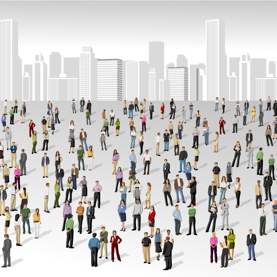 Stock_company_culture_graphic_550x550 Graphic showing cartoon people in groups in front of a generic city skyline