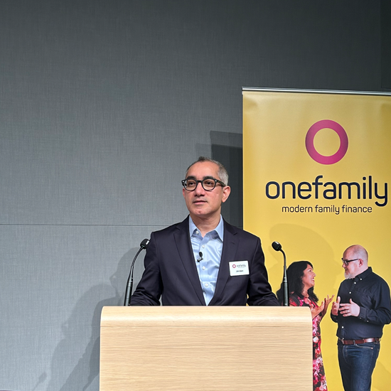OneFamily CEO, Jim Islam, presenting at the 2025 AGM