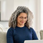 Woman using laptop 2