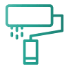 Illustration of a paint roller
