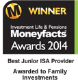 2014年《 Moneyfacts》大奖 Moneyfacts Award初级ISA 2014家庭投资